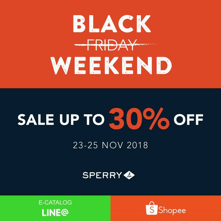 Sperry black sale friday 2018