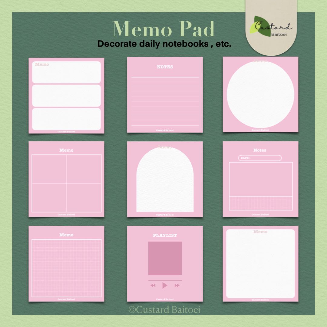 Memo Pad Set.2
