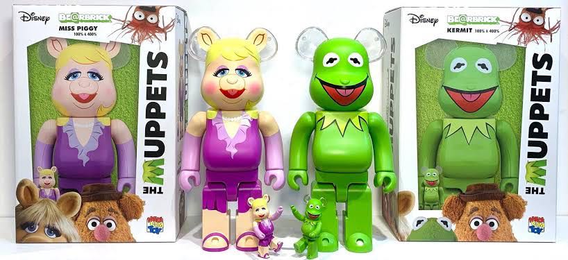 [พร้อมส่ง] ของใหม่ Bearbrick Kermit & Piggy The Muppets Be@rbrick 400% & 100% 