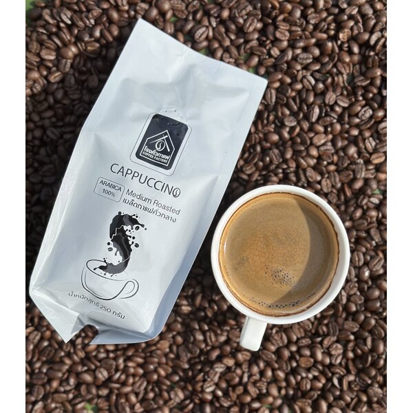 เมล็ดกาแฟคั่วกลาง-บด Arabica Medium Roast โรงคั่วกาแฟวังน้ำเขียว 250 กรัม