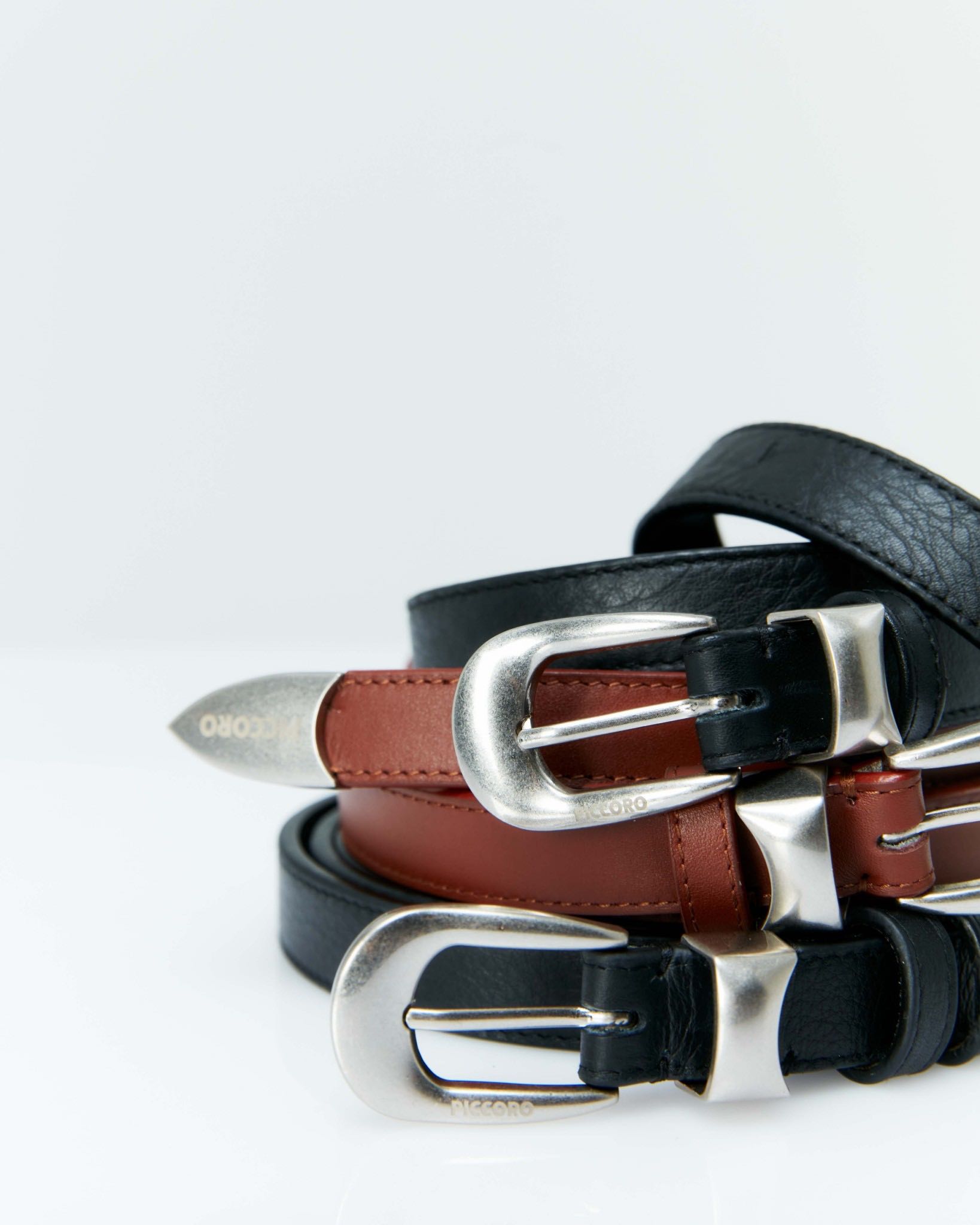 Piccoro - Slim Leather Belt