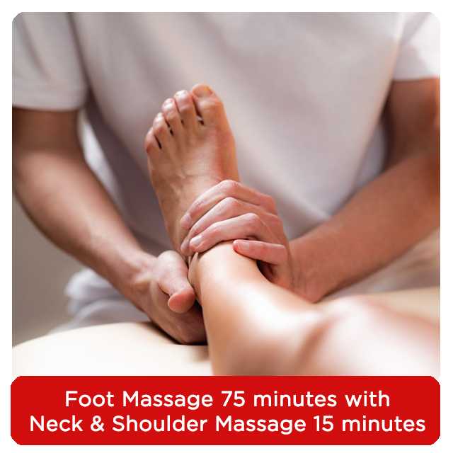 [𝟭 𝗽𝗲𝗿𝘀𝗼𝗻] Foot Massage + Neck & Shoulder Massage 90 mins