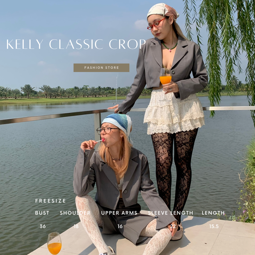 Kelly classic crop พร้อมส่ง