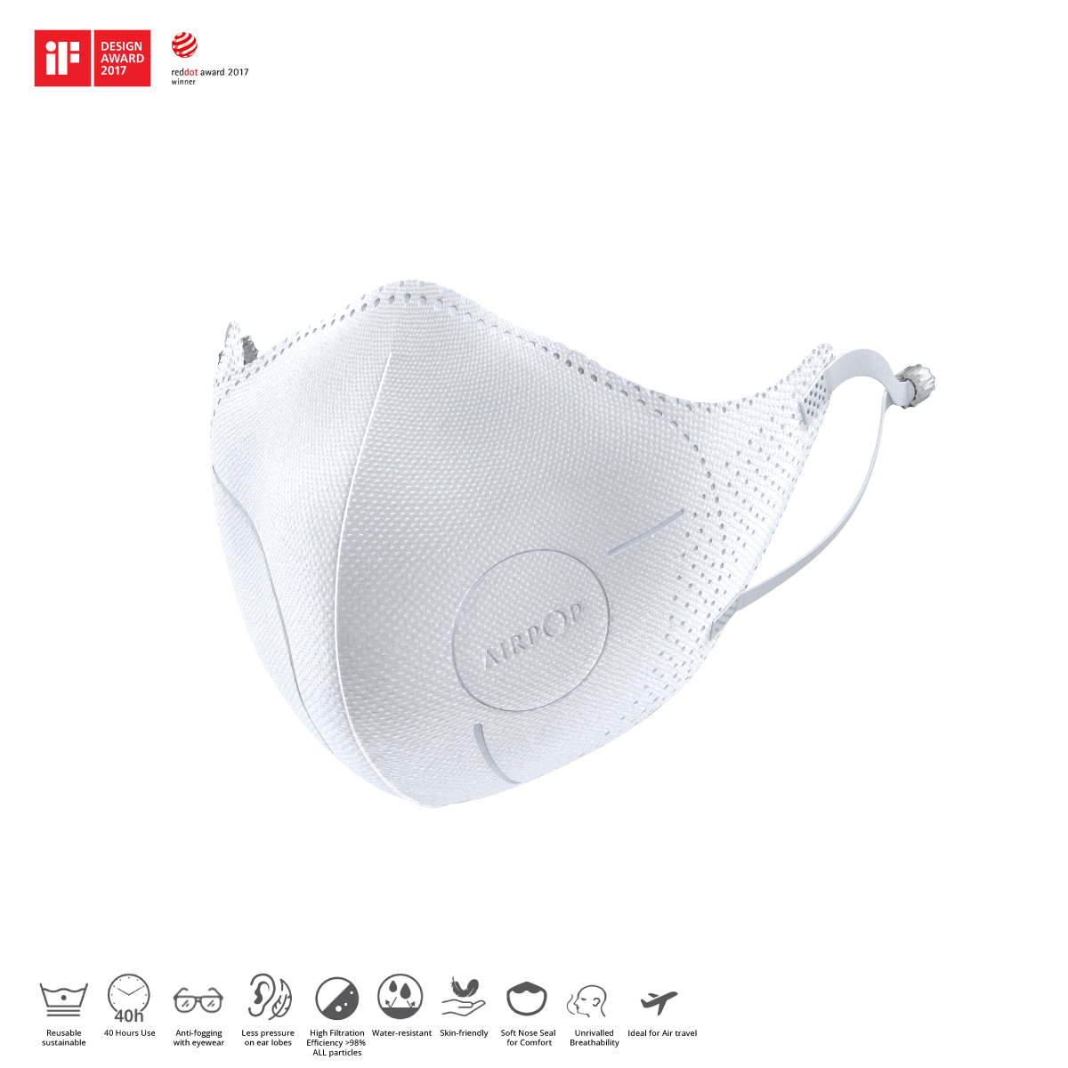 Airpop Mask | หน้ากาก Airpop Light SE แมส | White / 4-PCS