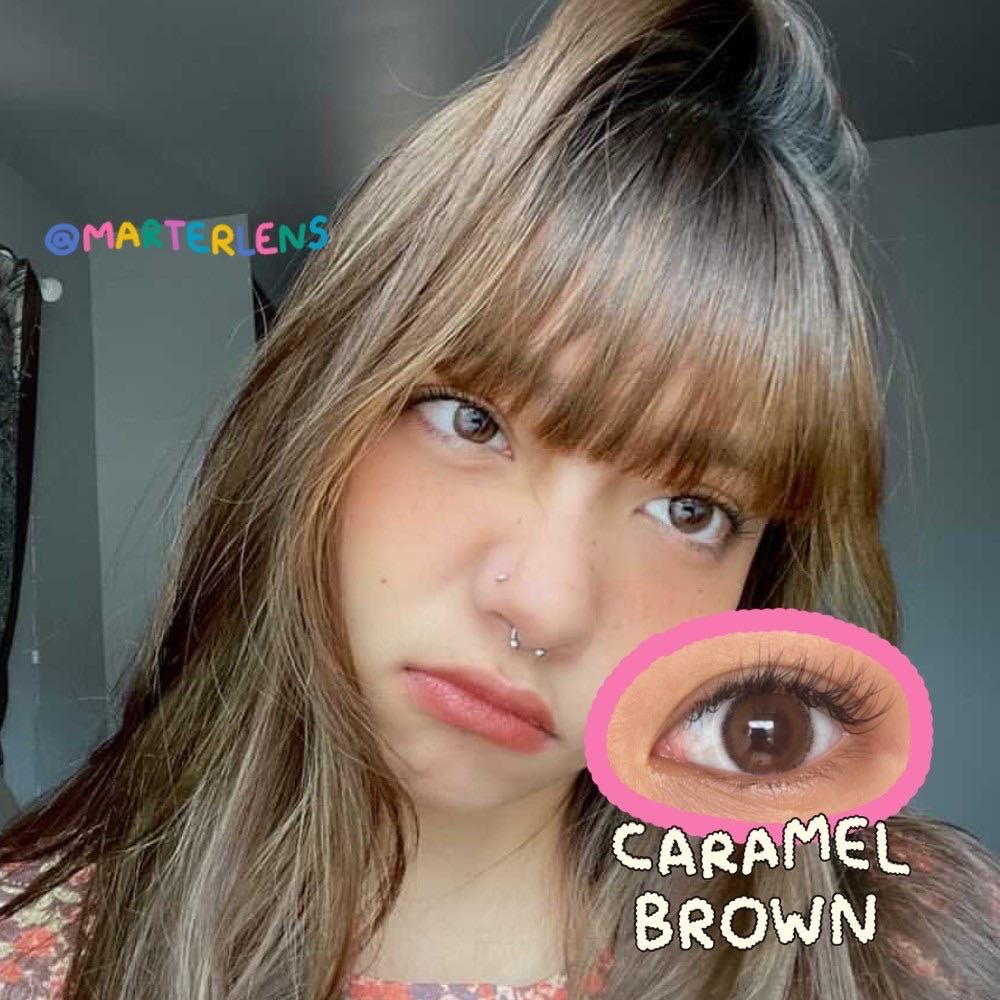 Caramel brown สายตาปกติ - KT02