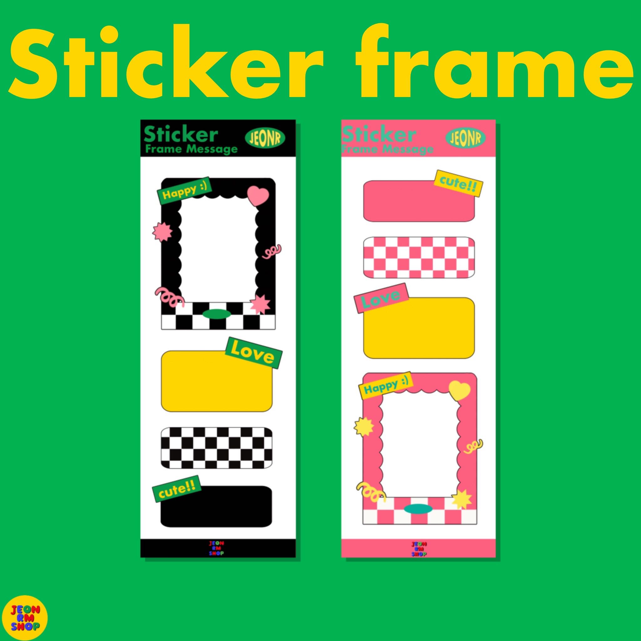 Sticker frame message