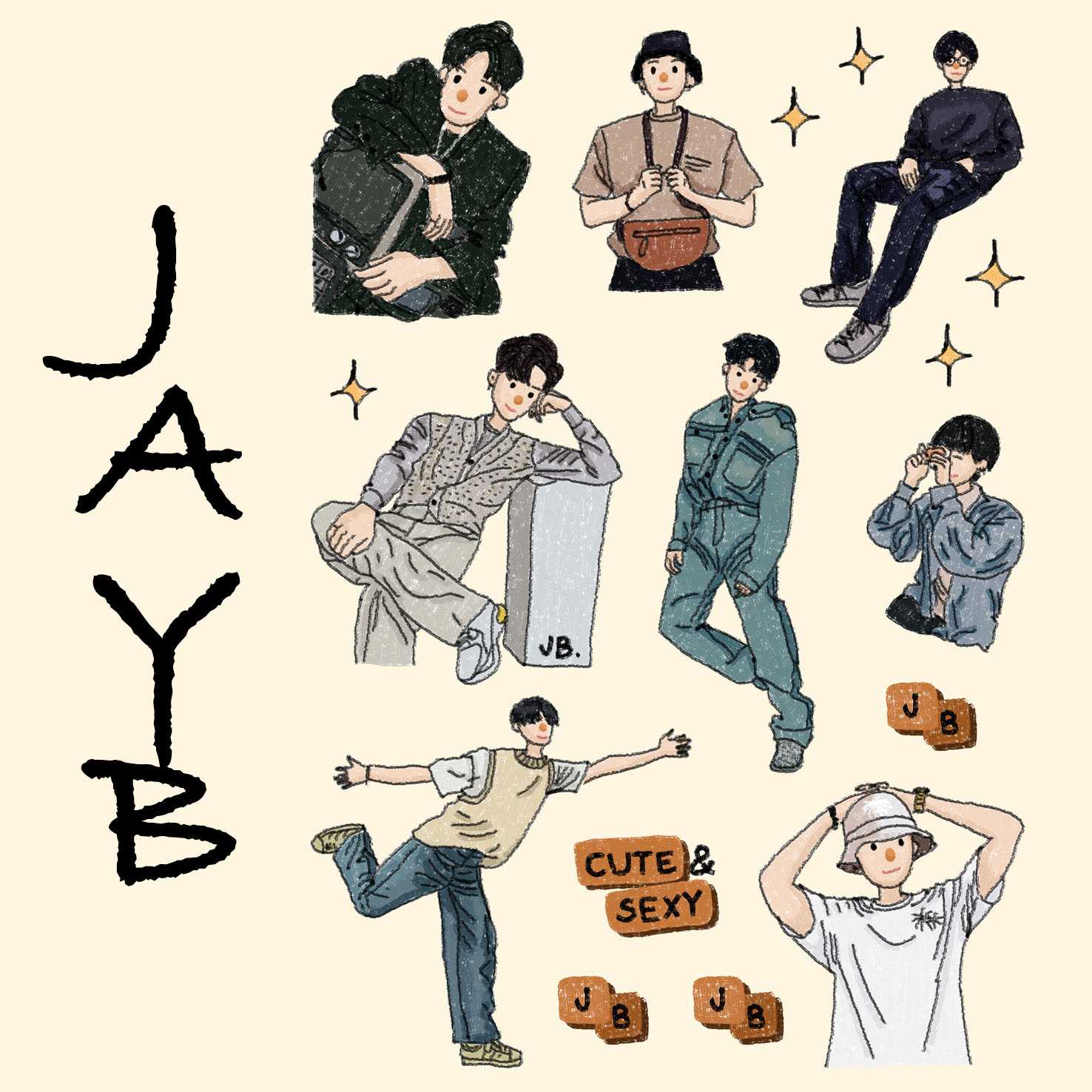 Jay B sticker💚
