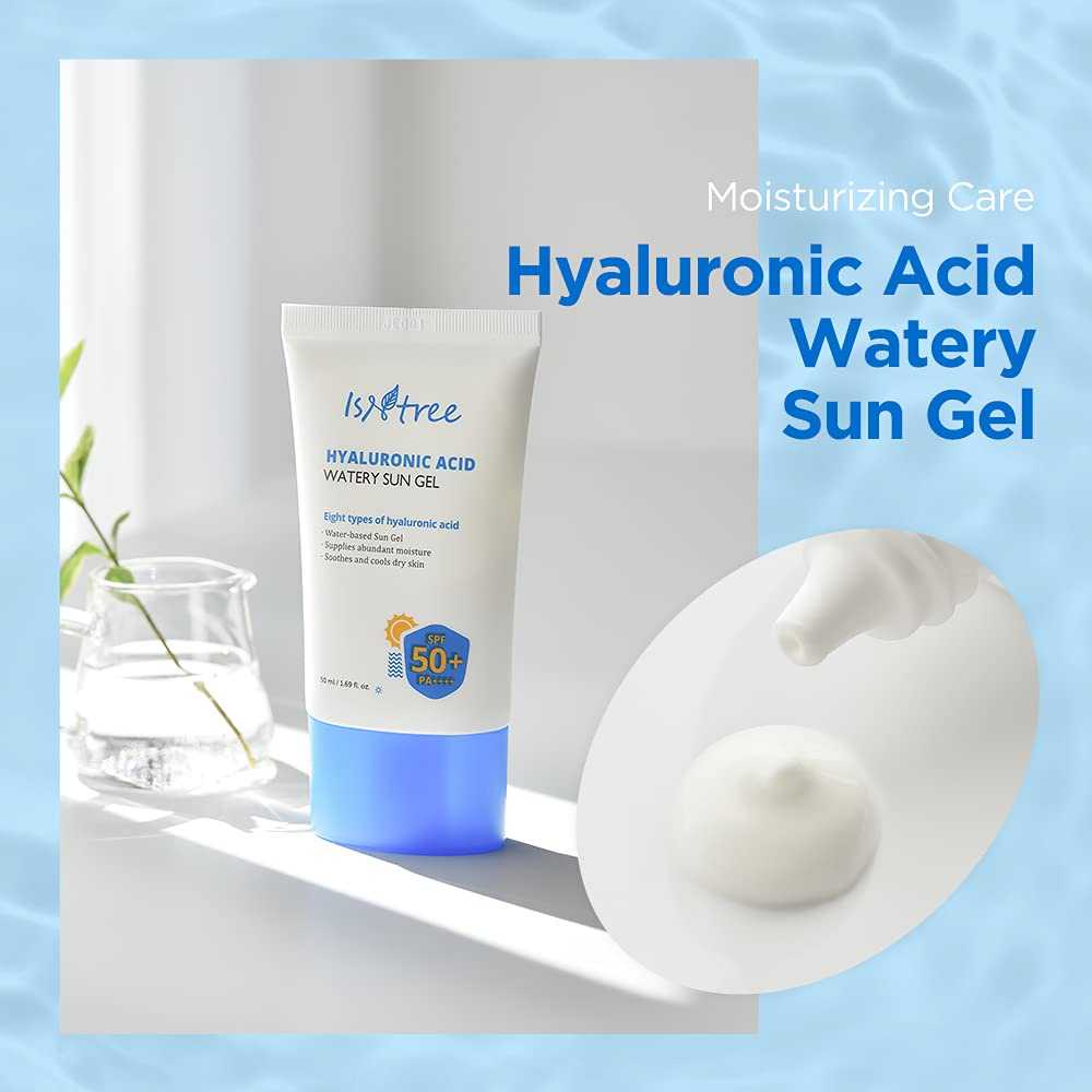 ( สินค้าพร้อมส่ง ) -  ISNTREE Hyaluronic Acid Watery Sun Gel SPF50+ PA++++