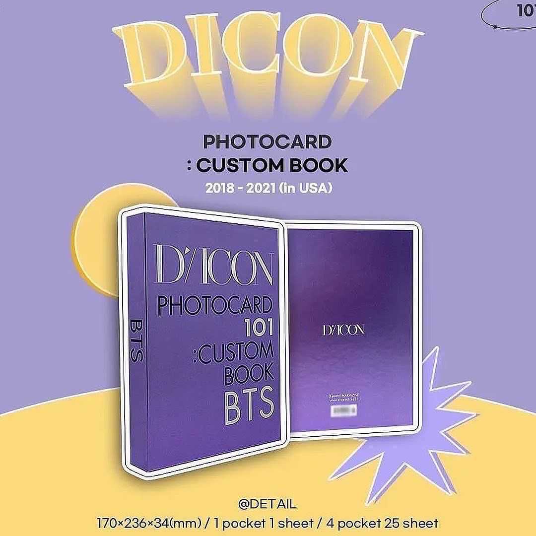 D-ICON : BTS PHOTOCARD 101:CUSTOM BOOK