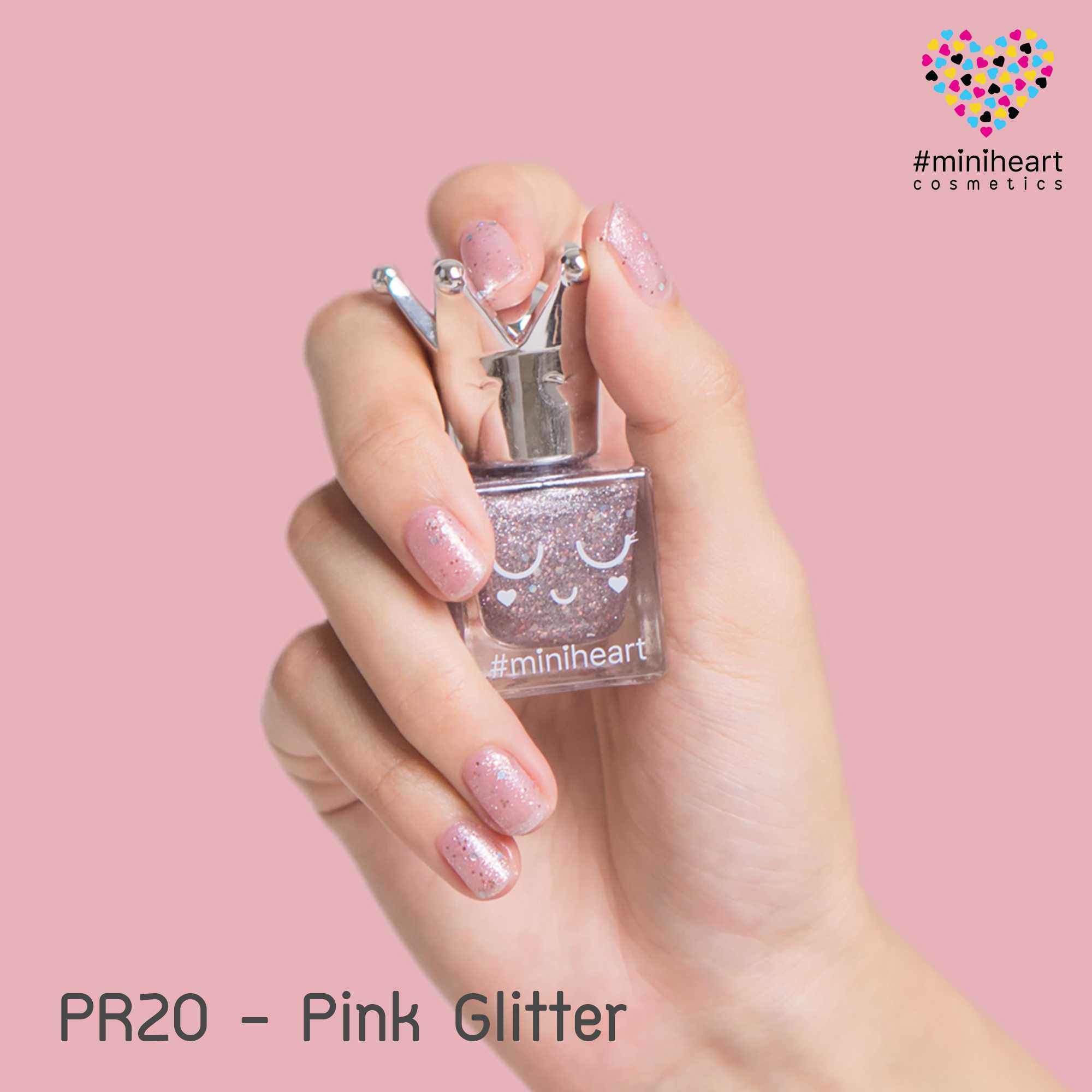 สีทาเล็บ Miniheart สูตรสเปเชียล SP10 - Pink Glitter
