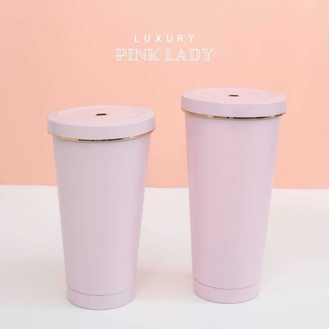 แก้วเก็บความ​เย็น​ Luxury Tumbler - สี Pink Lady