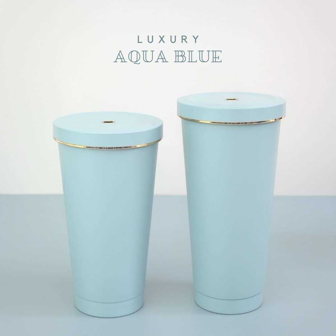 แก้วเก็บความ​เย็น​ Luxury Tumbler -  สี Aqua Blue