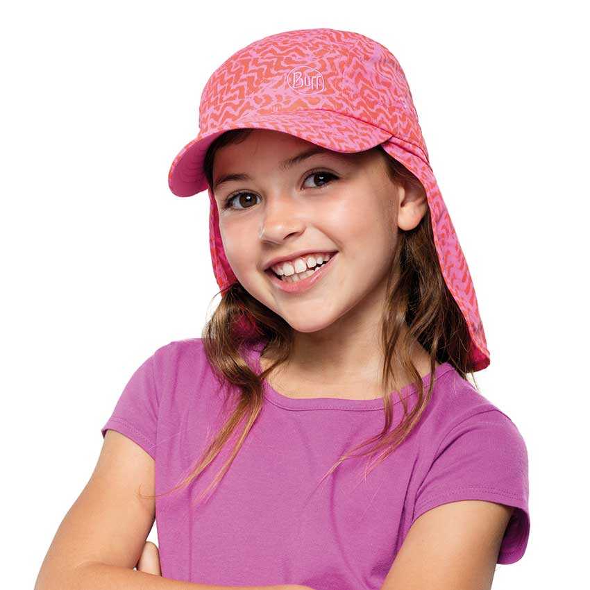 Buff Sahara Cap Kids หมวกบัฟสำหรับท่องเที่ยว เดินป่า มีผ้ารองกันแดดที่คอ เหมาะสำหรับเด็ก 4-12 ปี