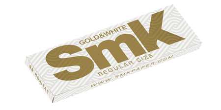 312029 SMK Regular Gold & White  69x37mm 60leaves/pack  14gram 1x50packs/box