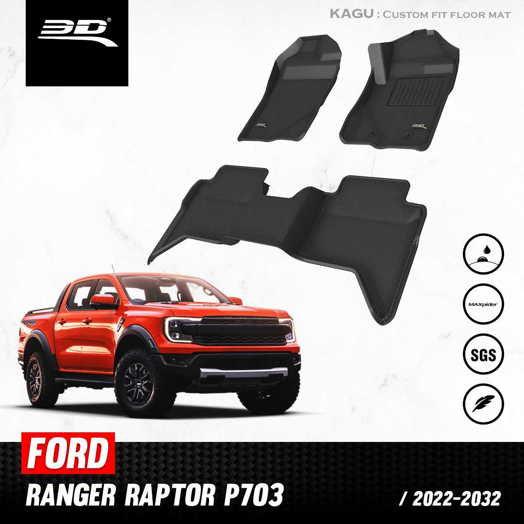 พรมปูพื้นรถยนต์ FORD RANGER RAPTOR 4D ปี 2022-2032