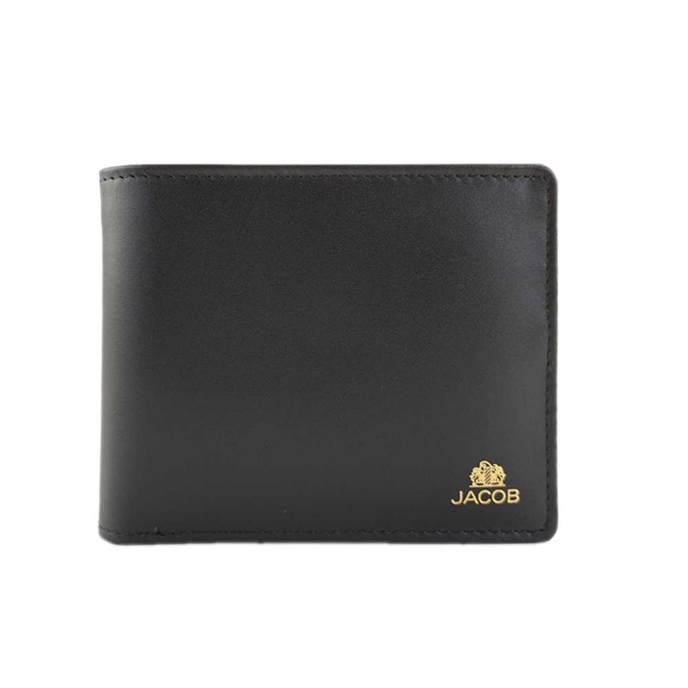 Simple Men Black Wallet - กระเป๋าสตางค์หนังเรียบ  | 22441