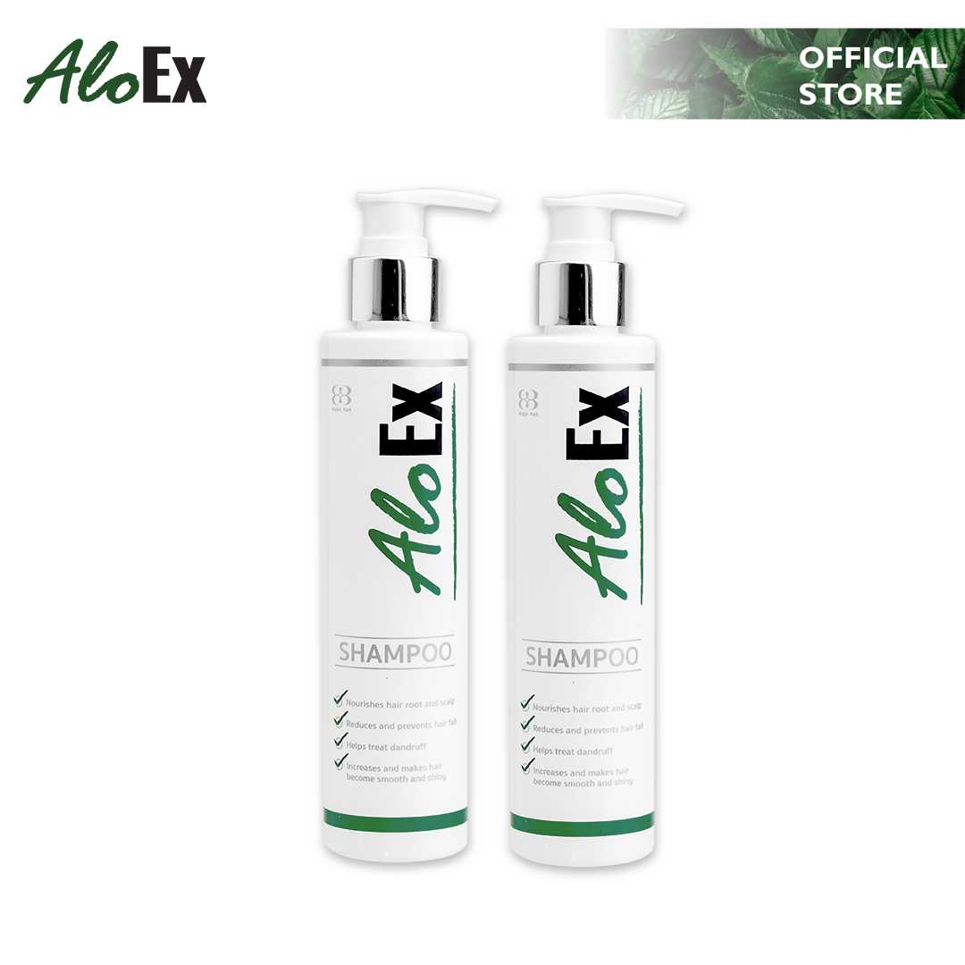 AloEx Hair Regrowth Shampoo แชมพูลดผมร่วง บำรุงรากผม แพ็คคู่ 2 ชิ้น