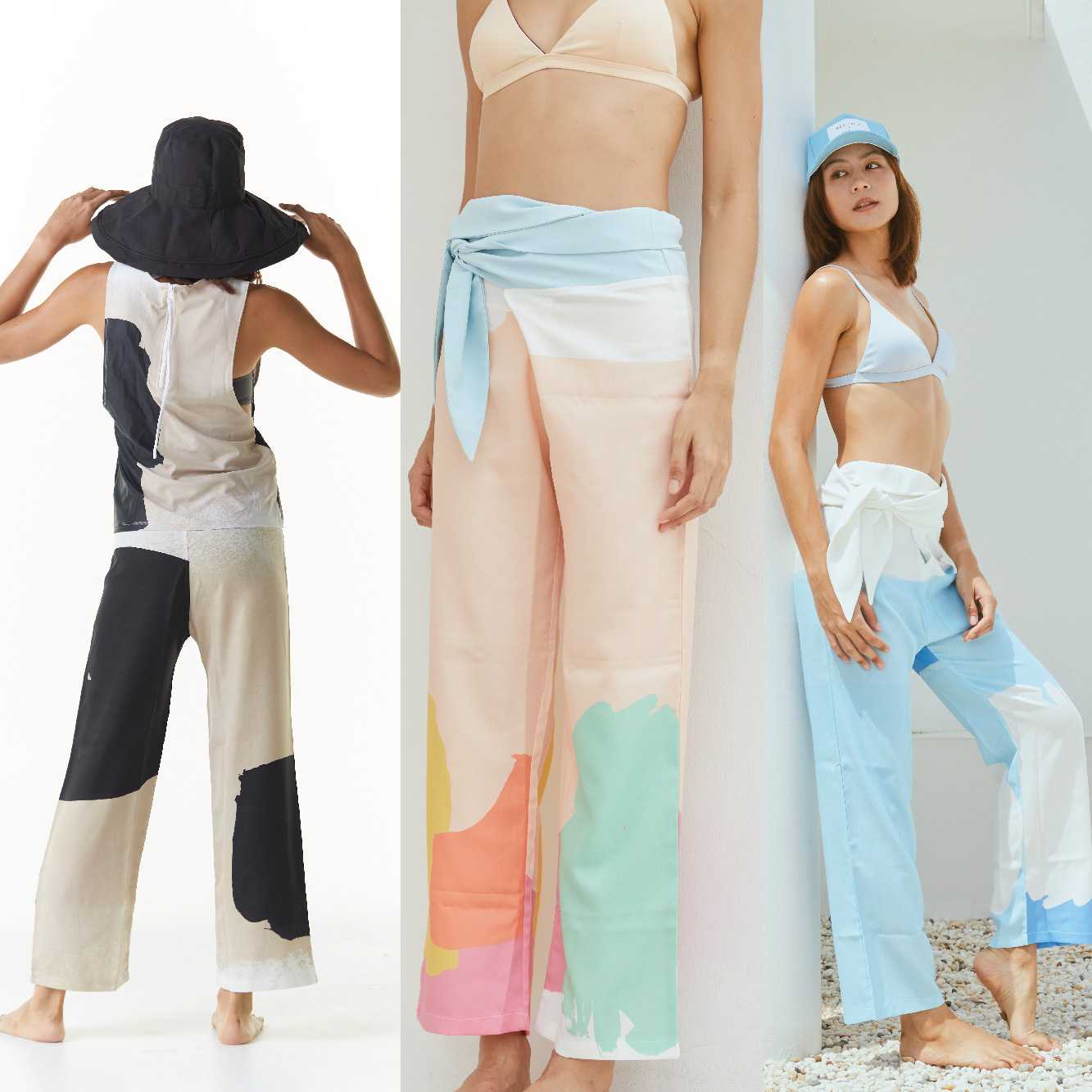 Sea Palette Wrap Pants