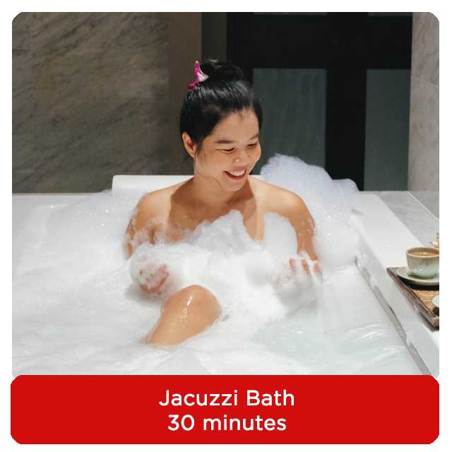 [𝟭 𝗽𝗲𝗿𝘀𝗼𝗻] Jacuzzi Bath 30 minutes