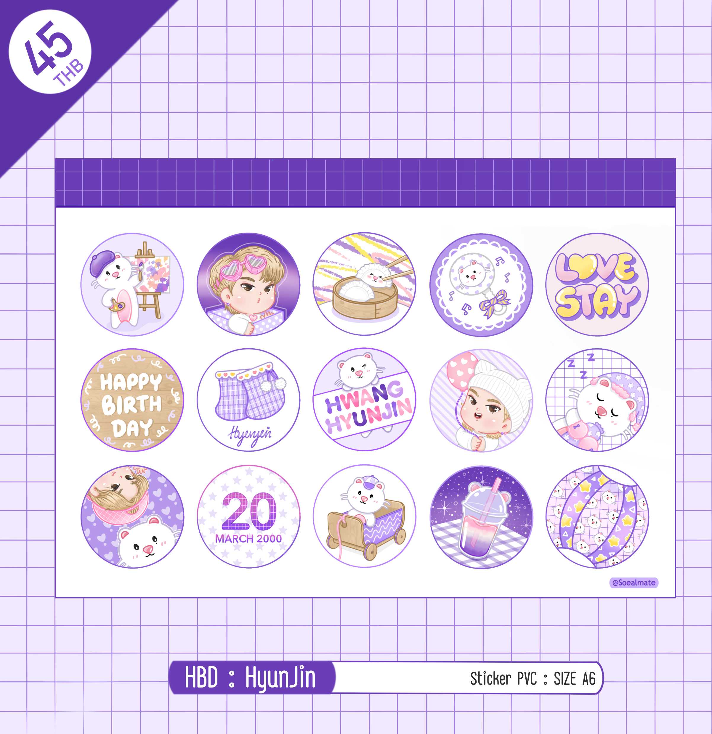 Sticker : HBD-HyunJin