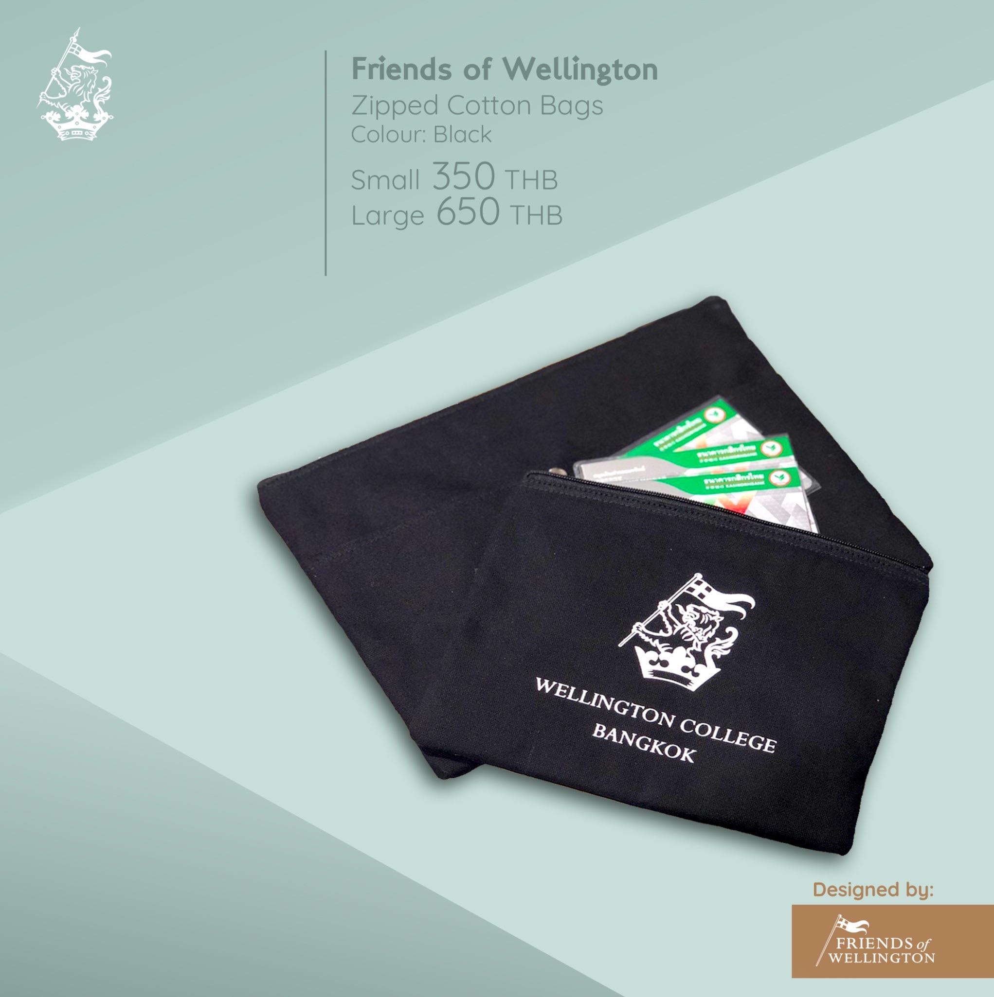 Friends of Wellington Zipped Cotton Bag