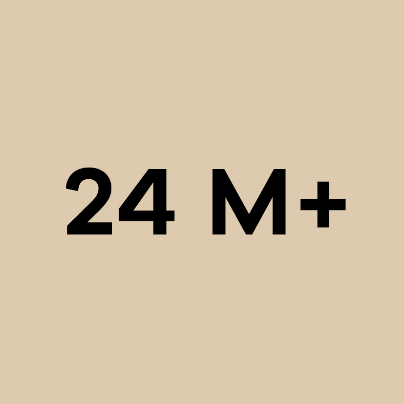 24 M+