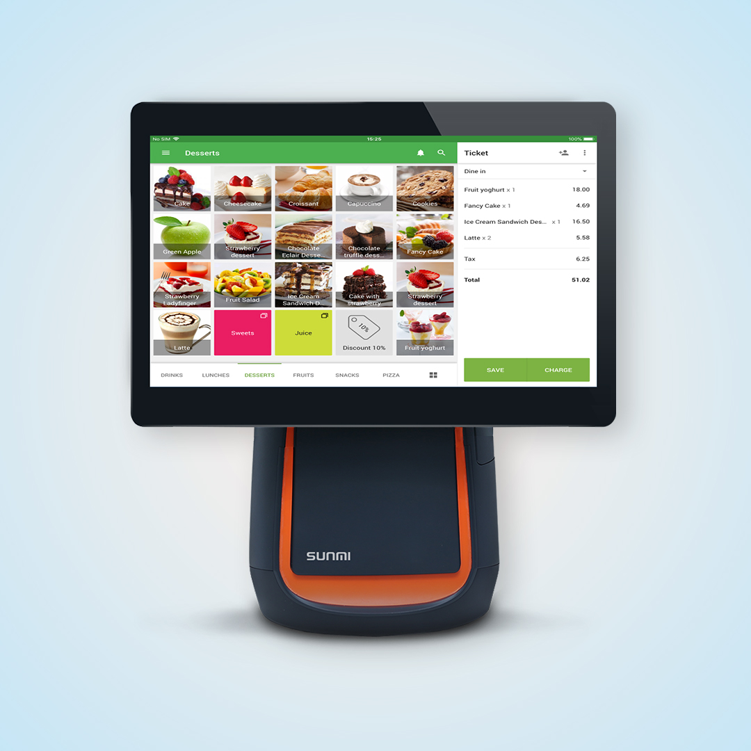 เครื่องขายหน้าร้าน Android POS & แอพขาย