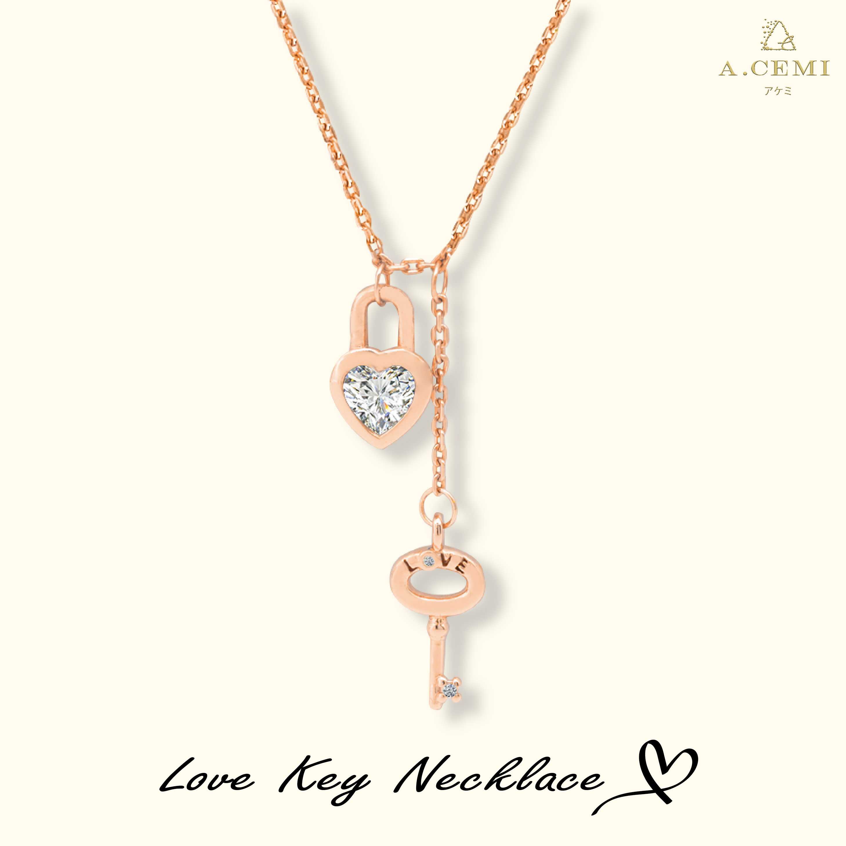 Love Key Necklace