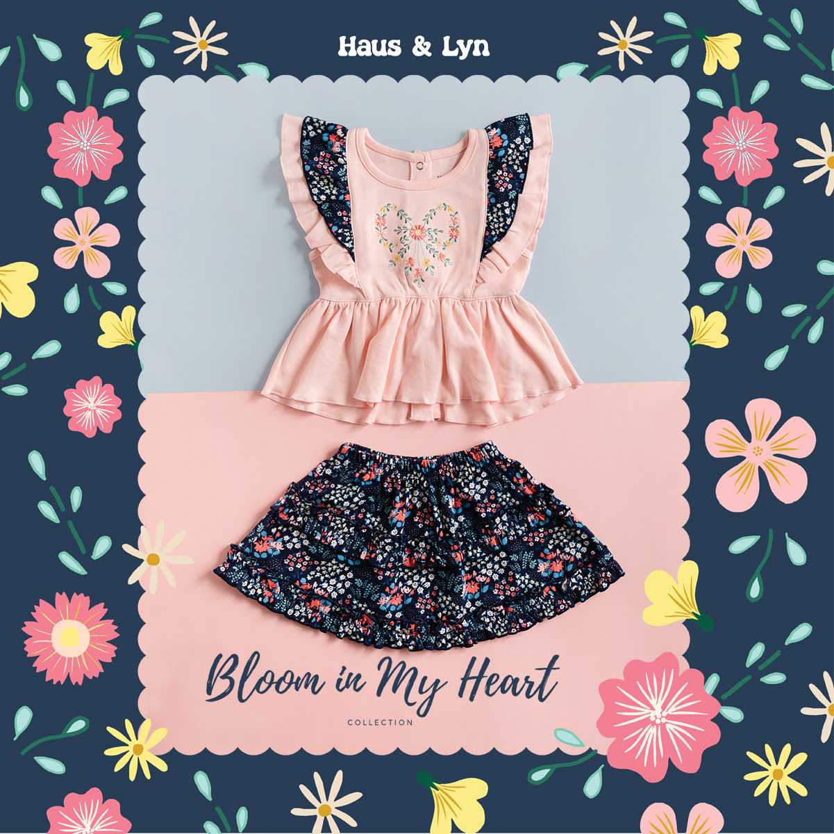 Bloom in My Heart - 05 Top & Skirt (Peach)