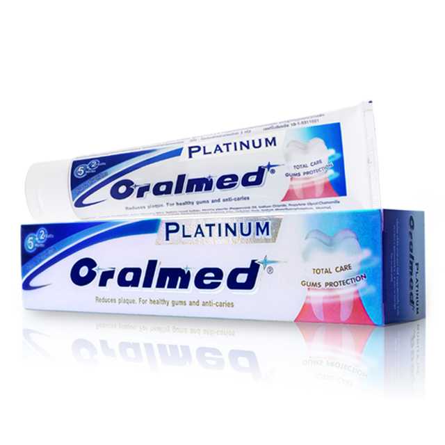 ยาสีฟันออรัลเมด พลาทินัม (ORALMED PLATINUM) 160 กรัม