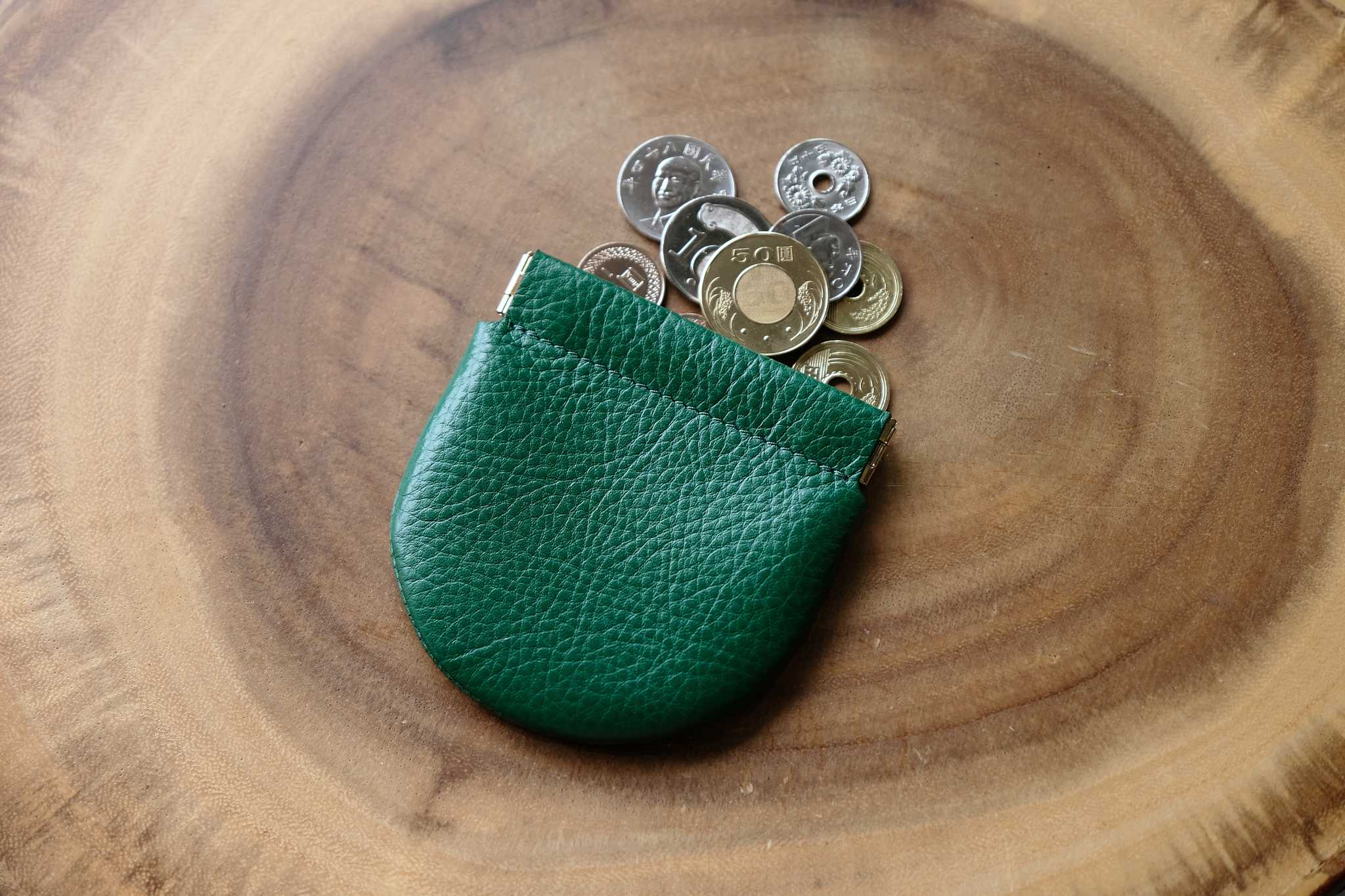 ADORE - Arch leather coin purse - Green