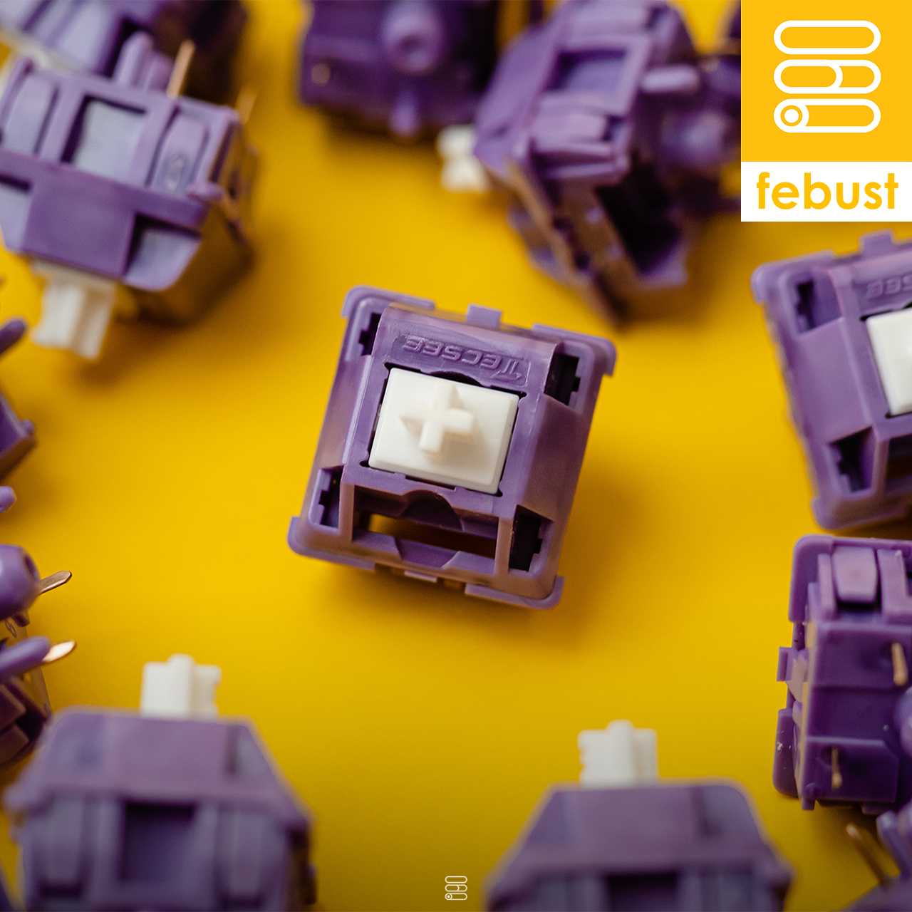 [ In-Stock พร้อมส่ง ] Tecsee Purple Panda Switches ( x10 เม็ด )