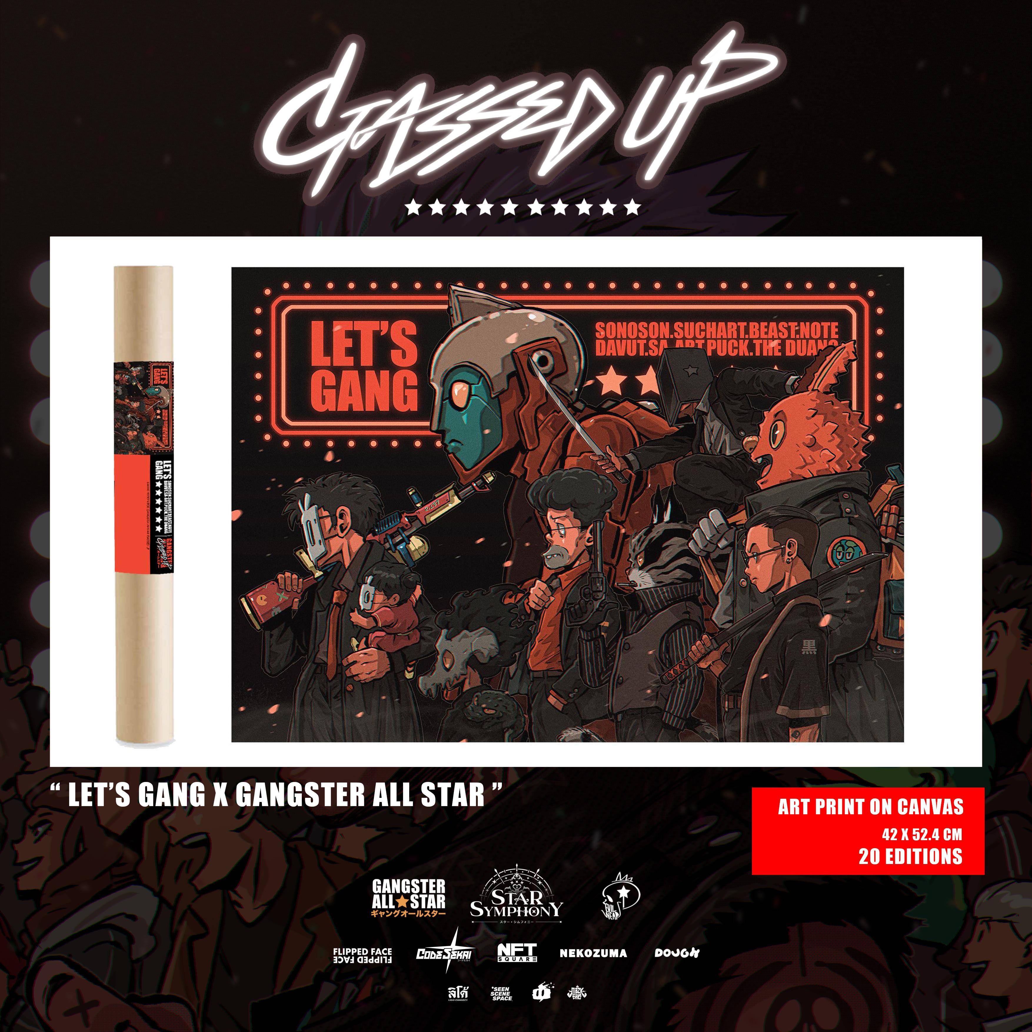 Let’s Gang x Gangster All Star (Print on canvas)