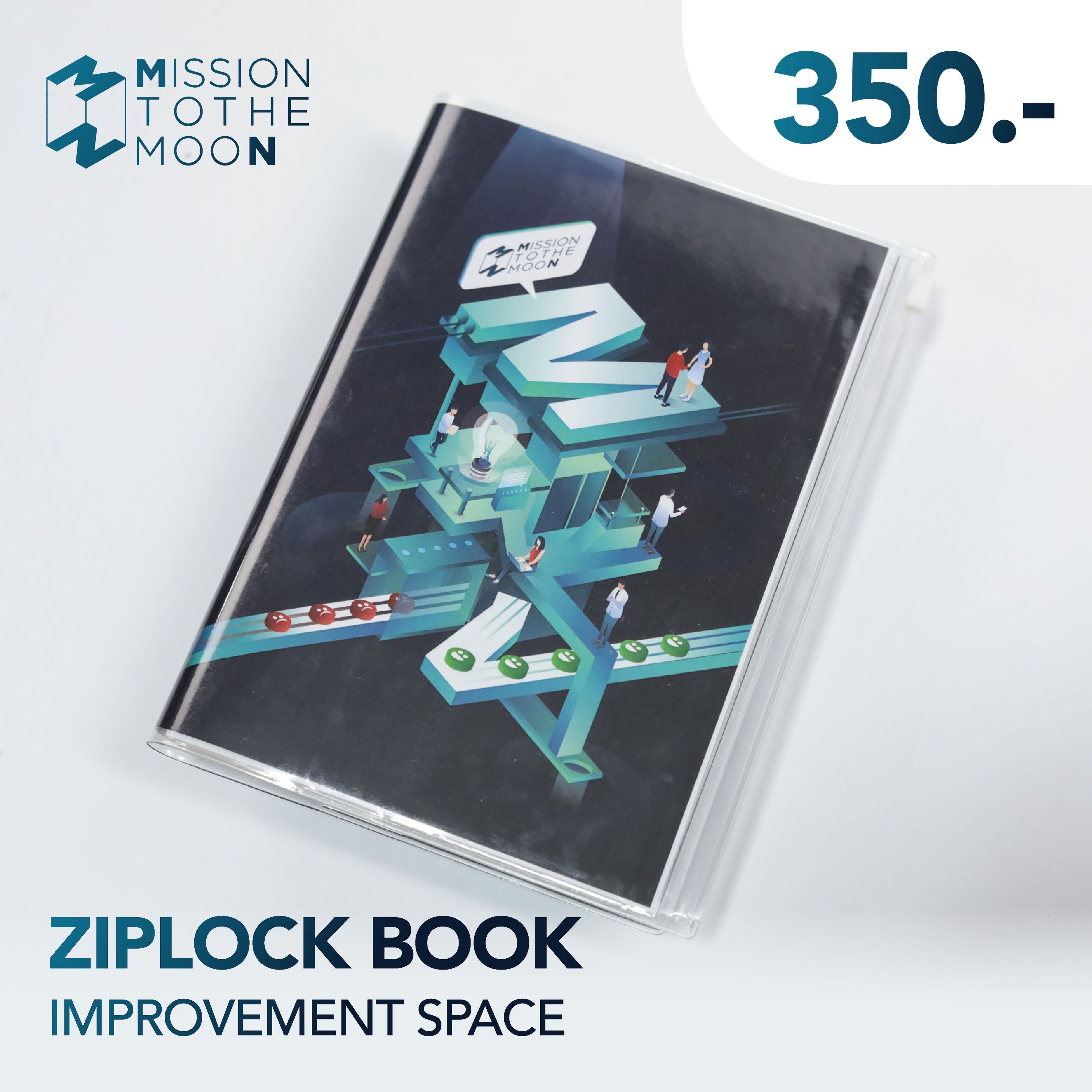 Mission To The Moon Ziplock Book - ลาย Improvement Space