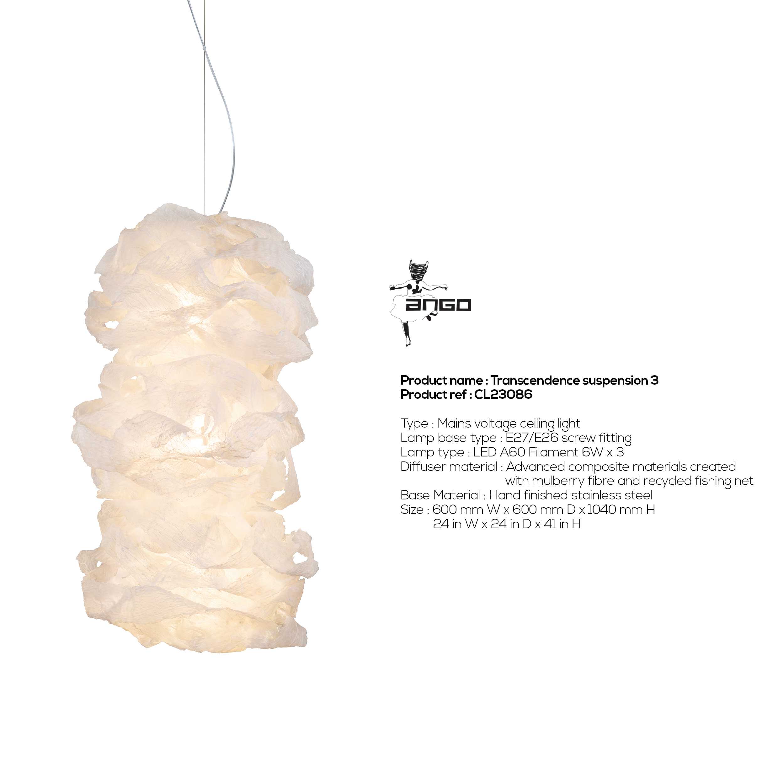 Transcendence suspension 3 (ceiling light)