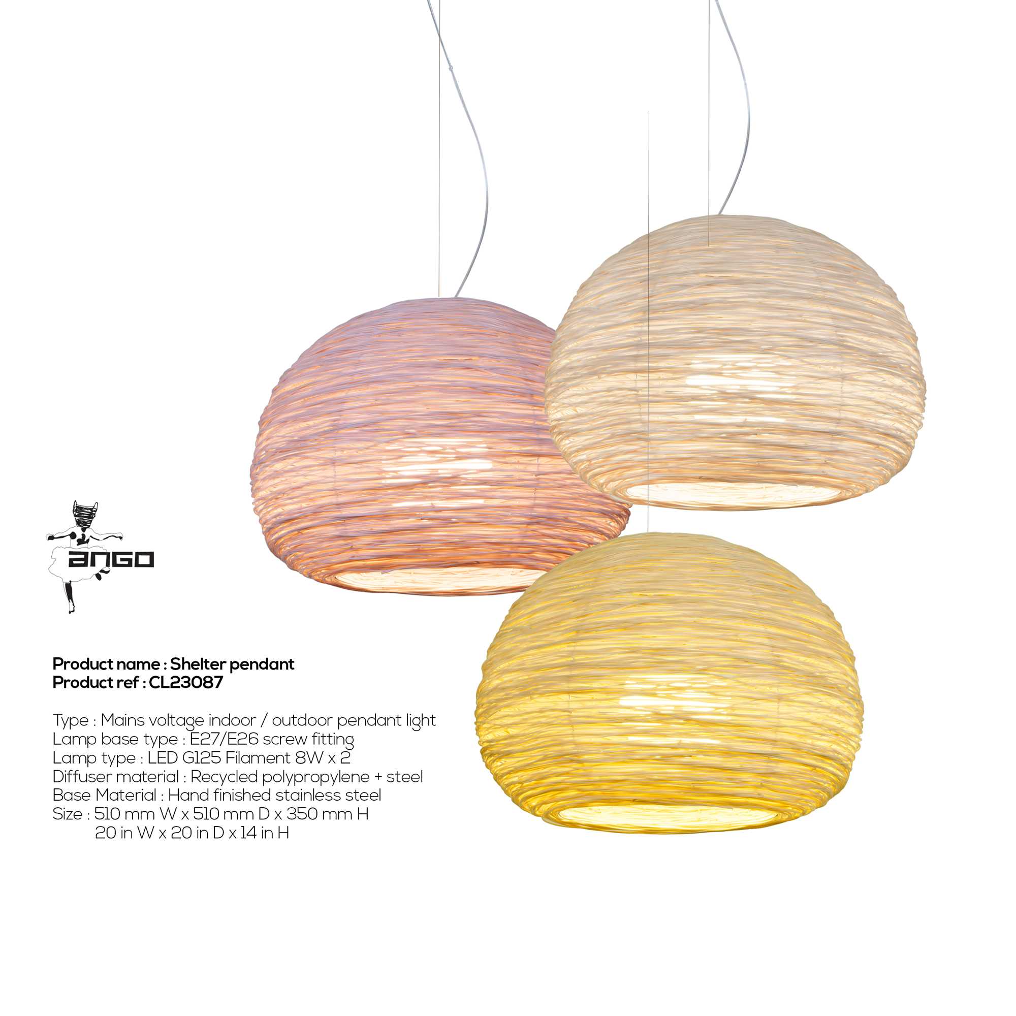 Shelter pendant (Semi-outdoor light)