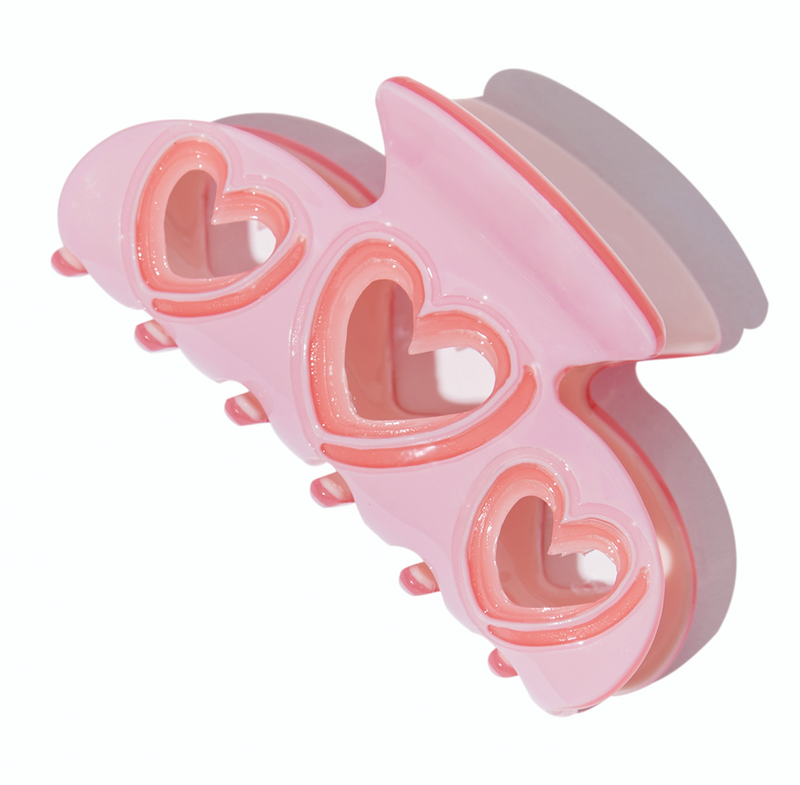 SnackBreak | Heart Wave Hair Claw in Strawberry 