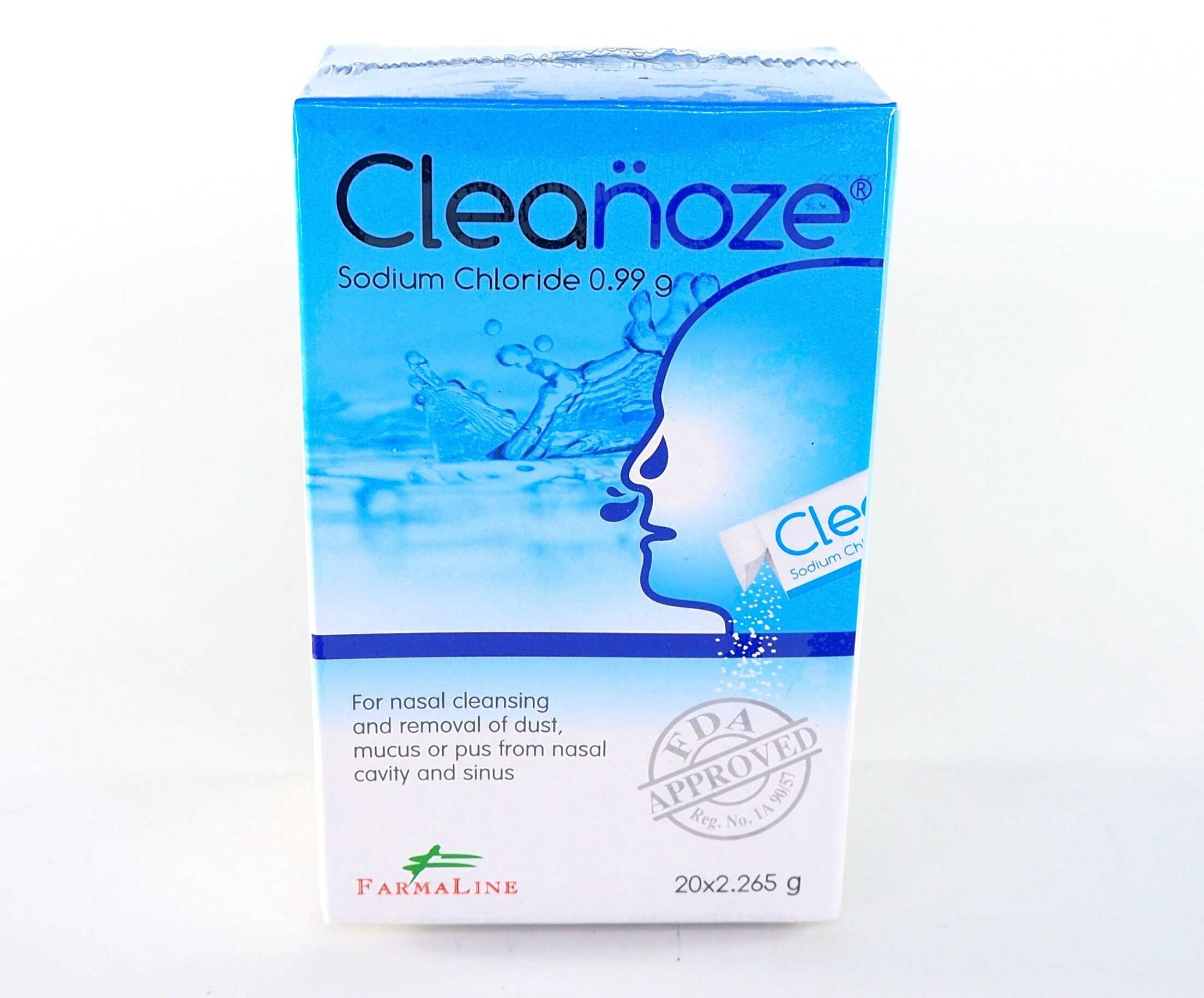 เกลือล้างจมูก คลีโนส Cleanoze 265 g. บรรจุ 20 ซอง-A