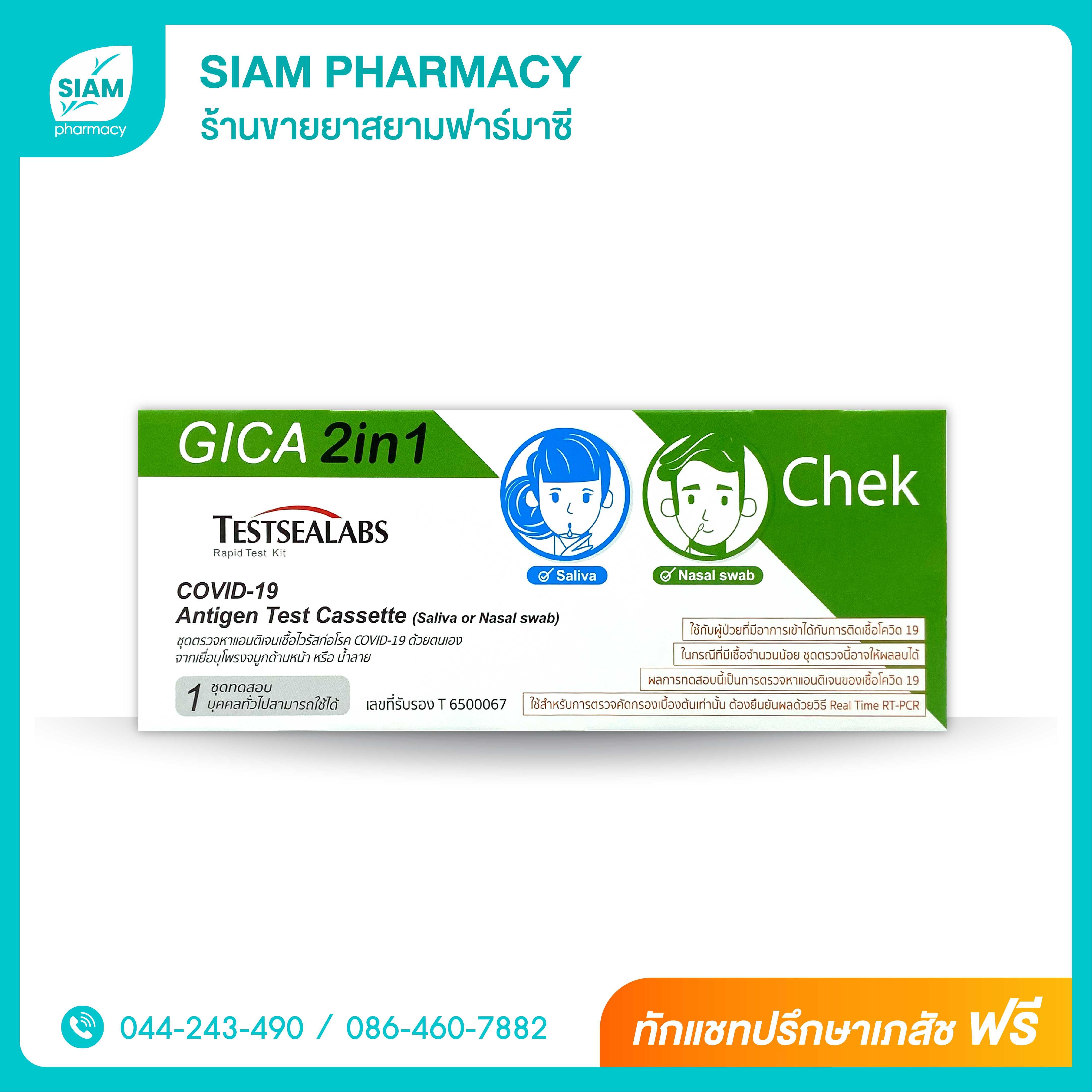 Gica 2in1  ATK (Nasal/Saliva) 1 test