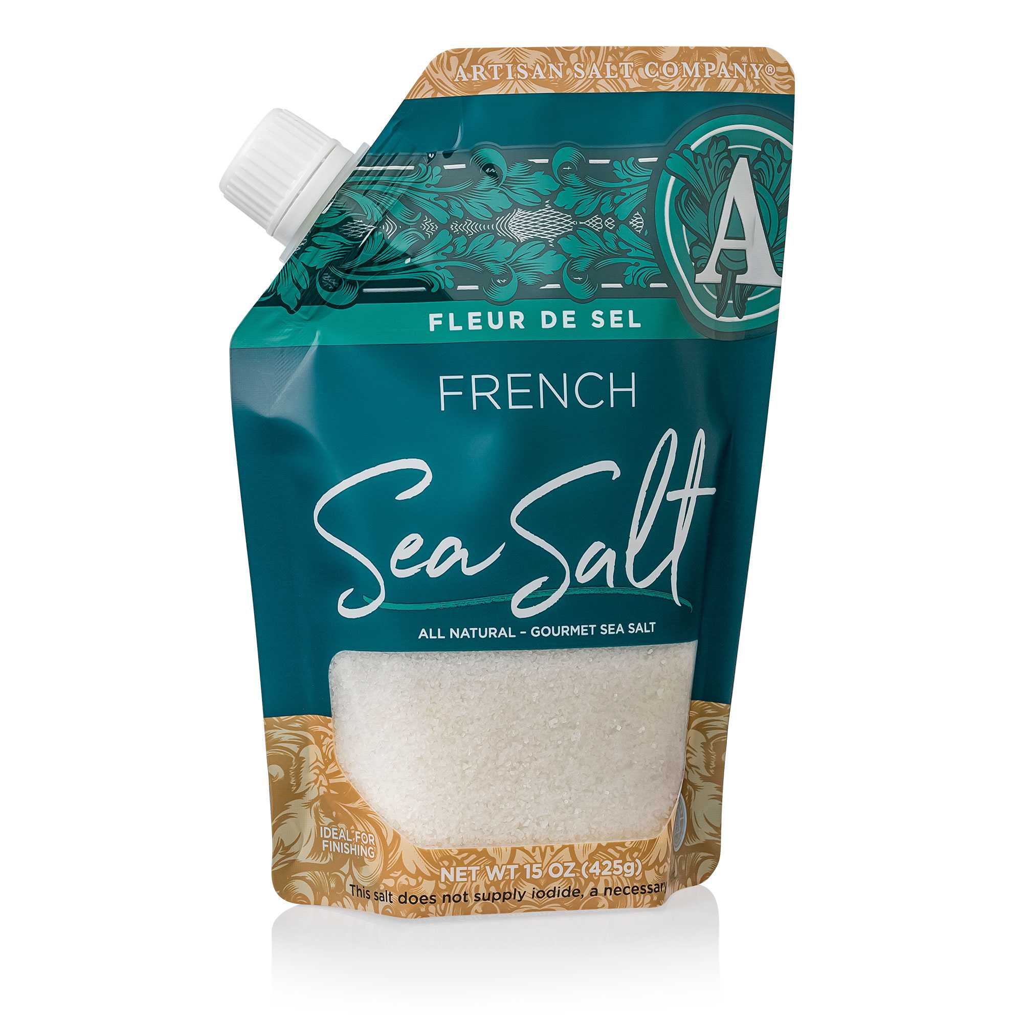 เฟลอเดเซล ดอกเกลือฝรั่งเศส แบบถุงสุดคุ้ม (425 grams) Fleur de Sel - French Flower of Salt