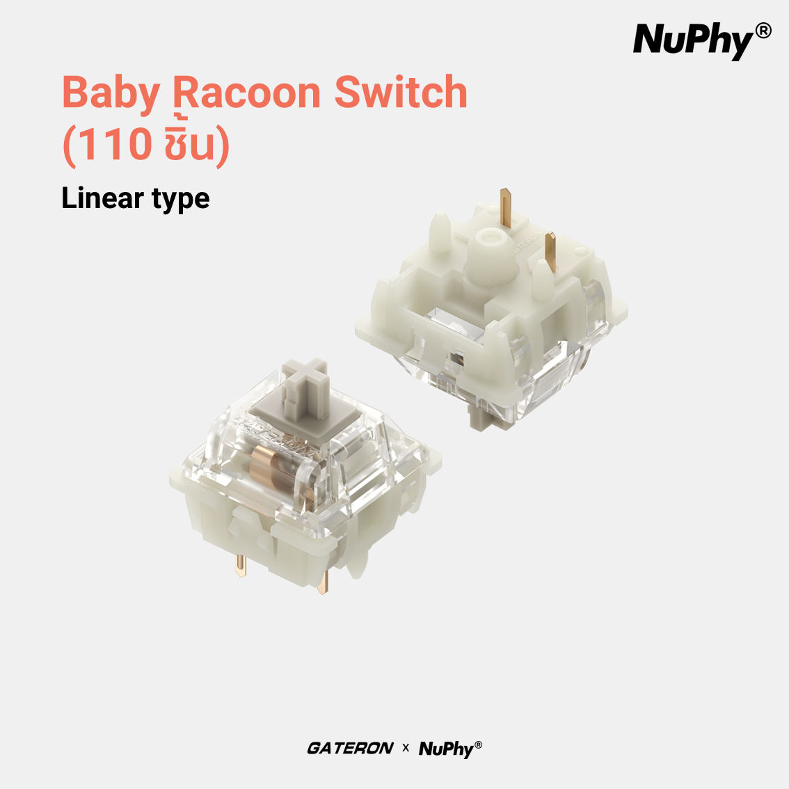 Gateron Baby Raccoon Switches (110Pcs)