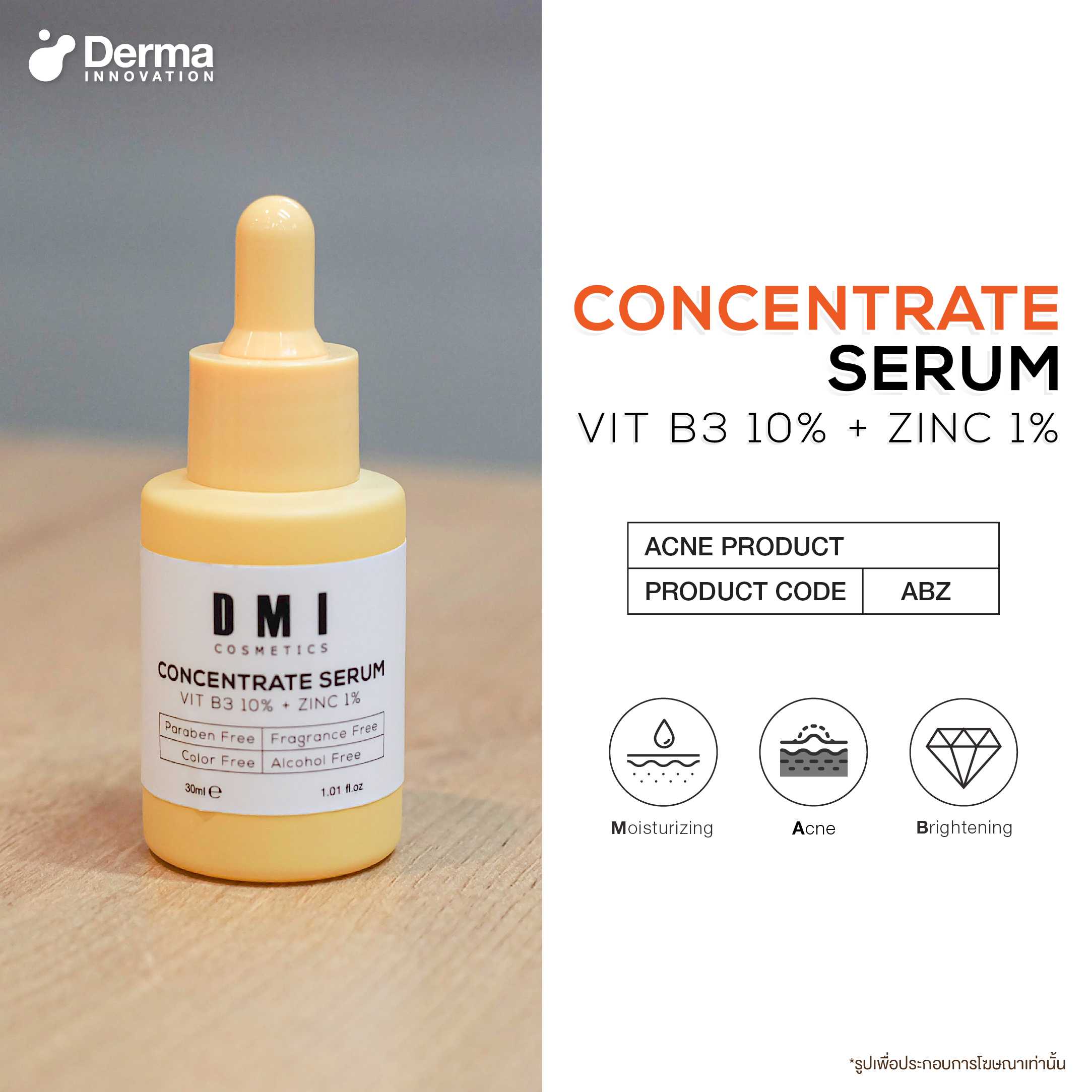 ABZ : Concentrate Serum Vit B3 10% + Zinc 1%