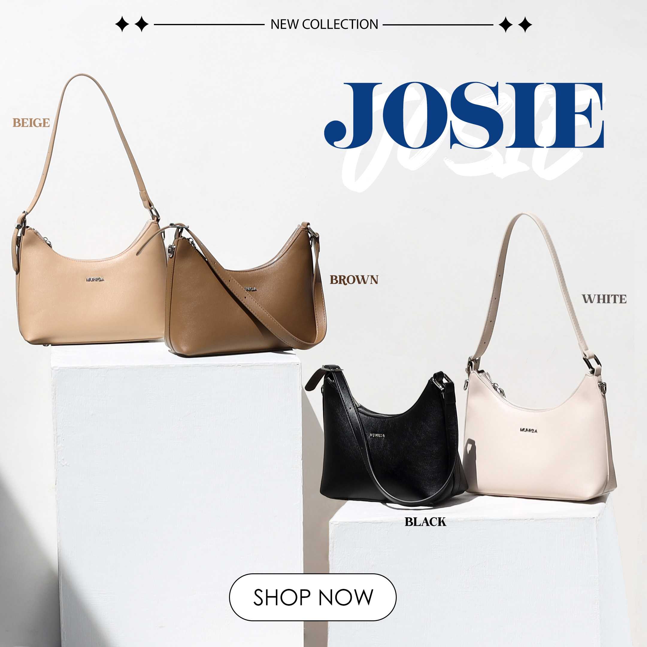 MUNIGA กระเป๋าสะพายข้าง รุ่น Josie New Arrival สินค้ามาใหม่