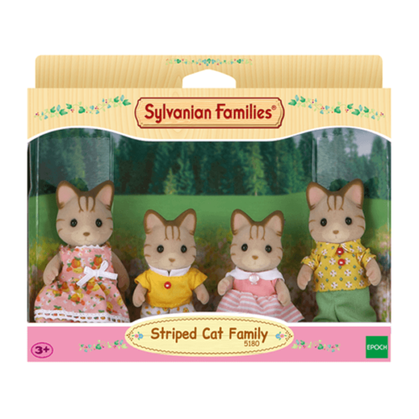 Sylvanian STRIPED CAT FAMILY 051801