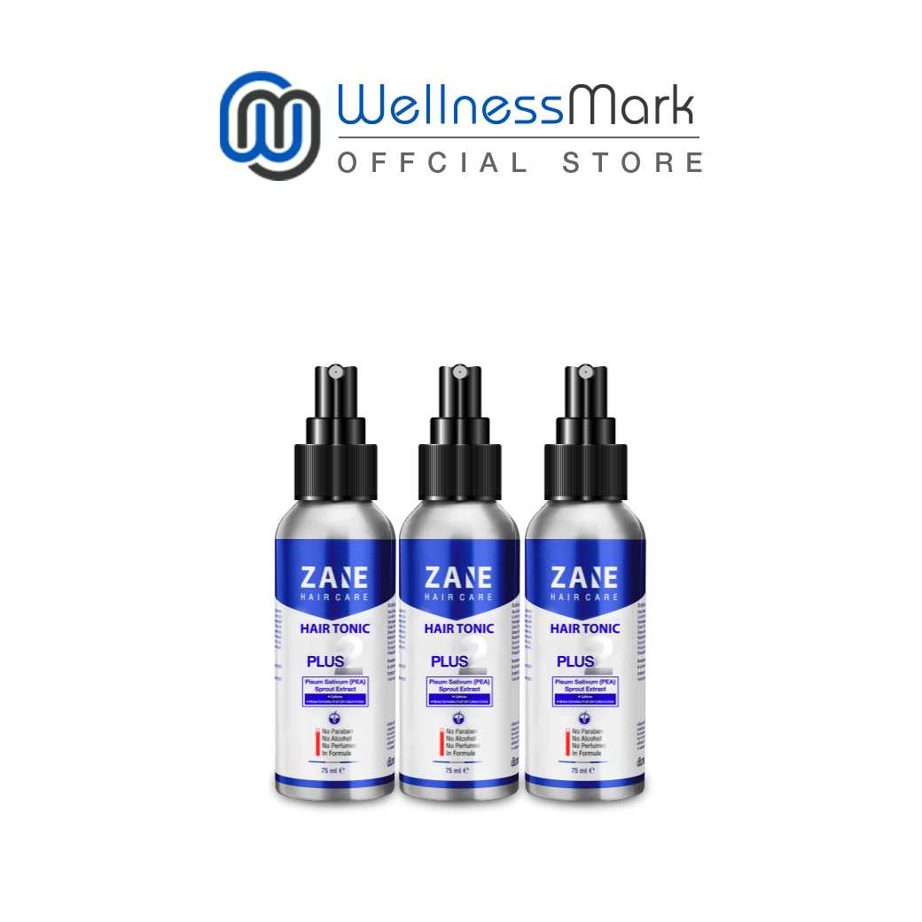 เซน แฮร์ โทนิค Zane Hair Tonic Plus 2 (75ml.) 1 ขวด + แถมฟรี 2 ขวด