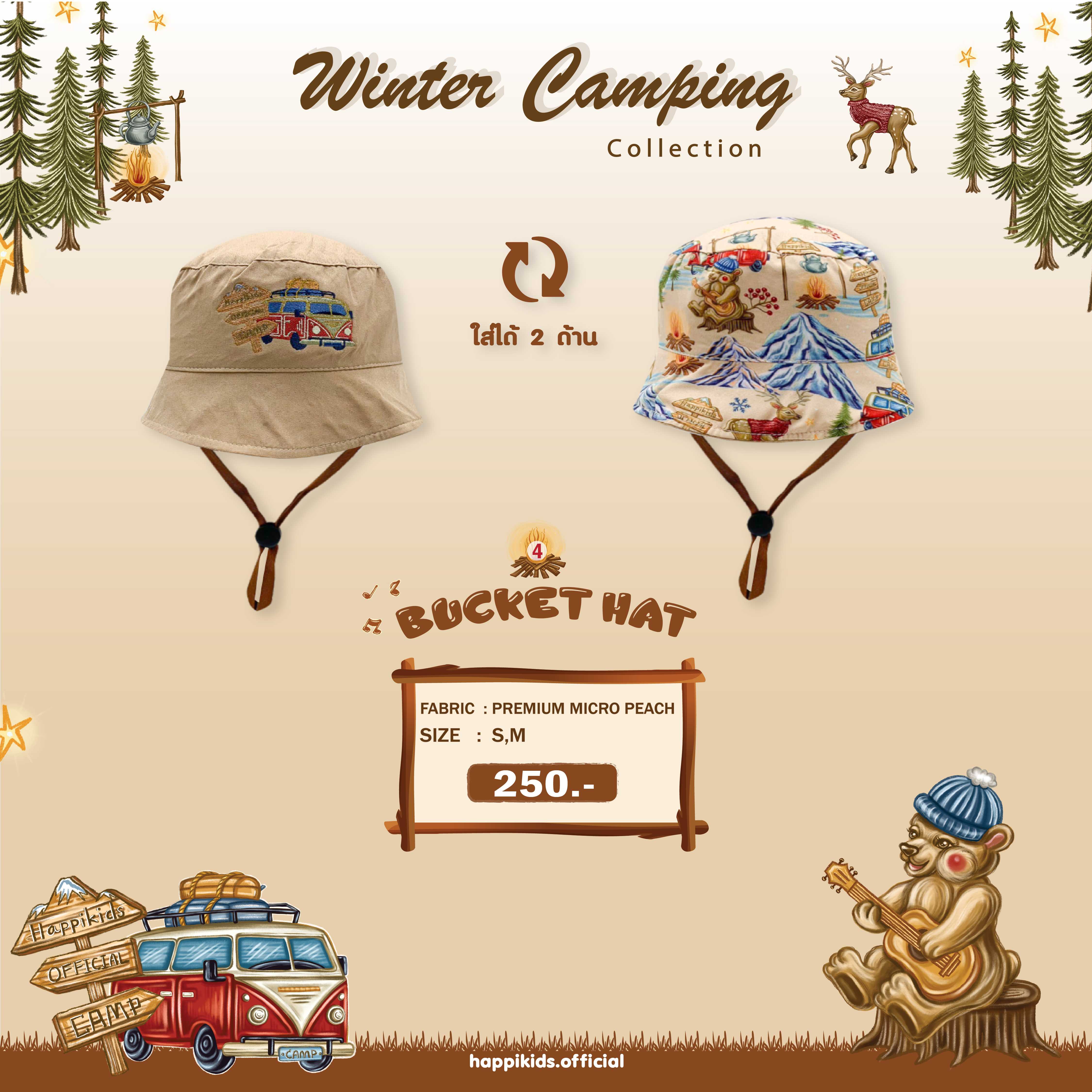 Winter Camping Bucket Hat No.04