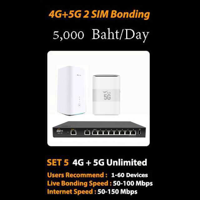 SET 5 4G+5G 2 SIM Bonding