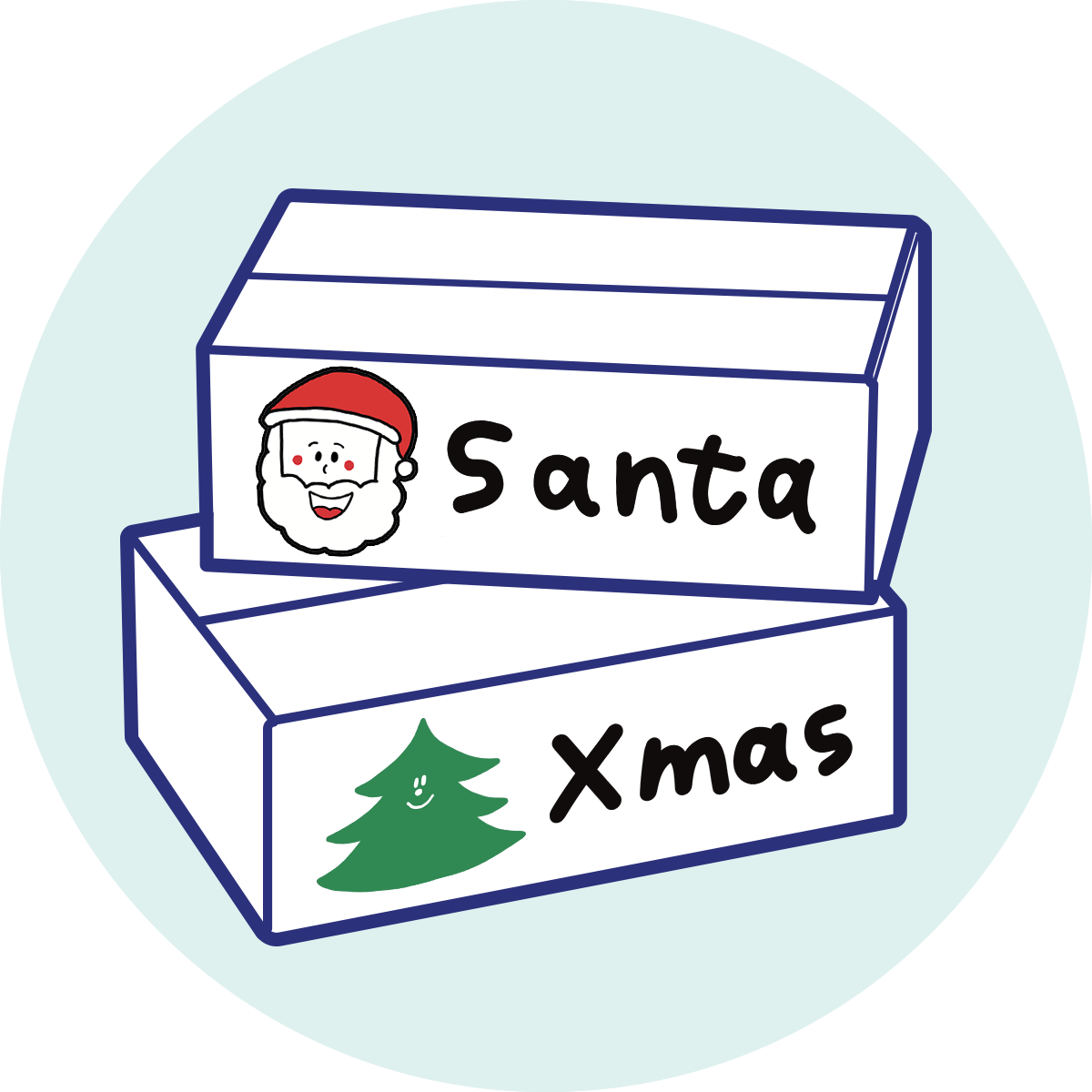 🎅 🎄 Santa & Xmas Box