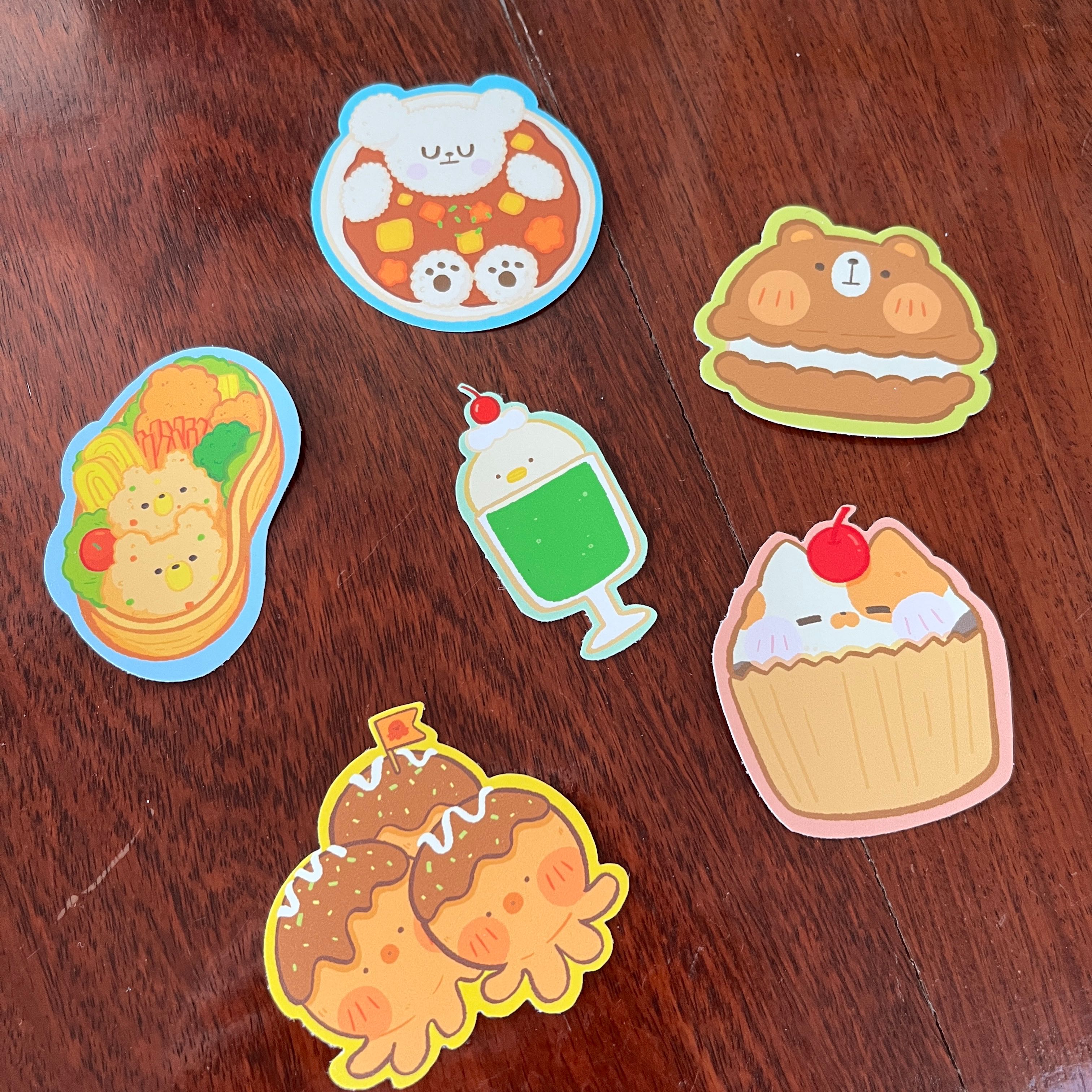 STICKER DICUT 100 % _ CUTE FOOD