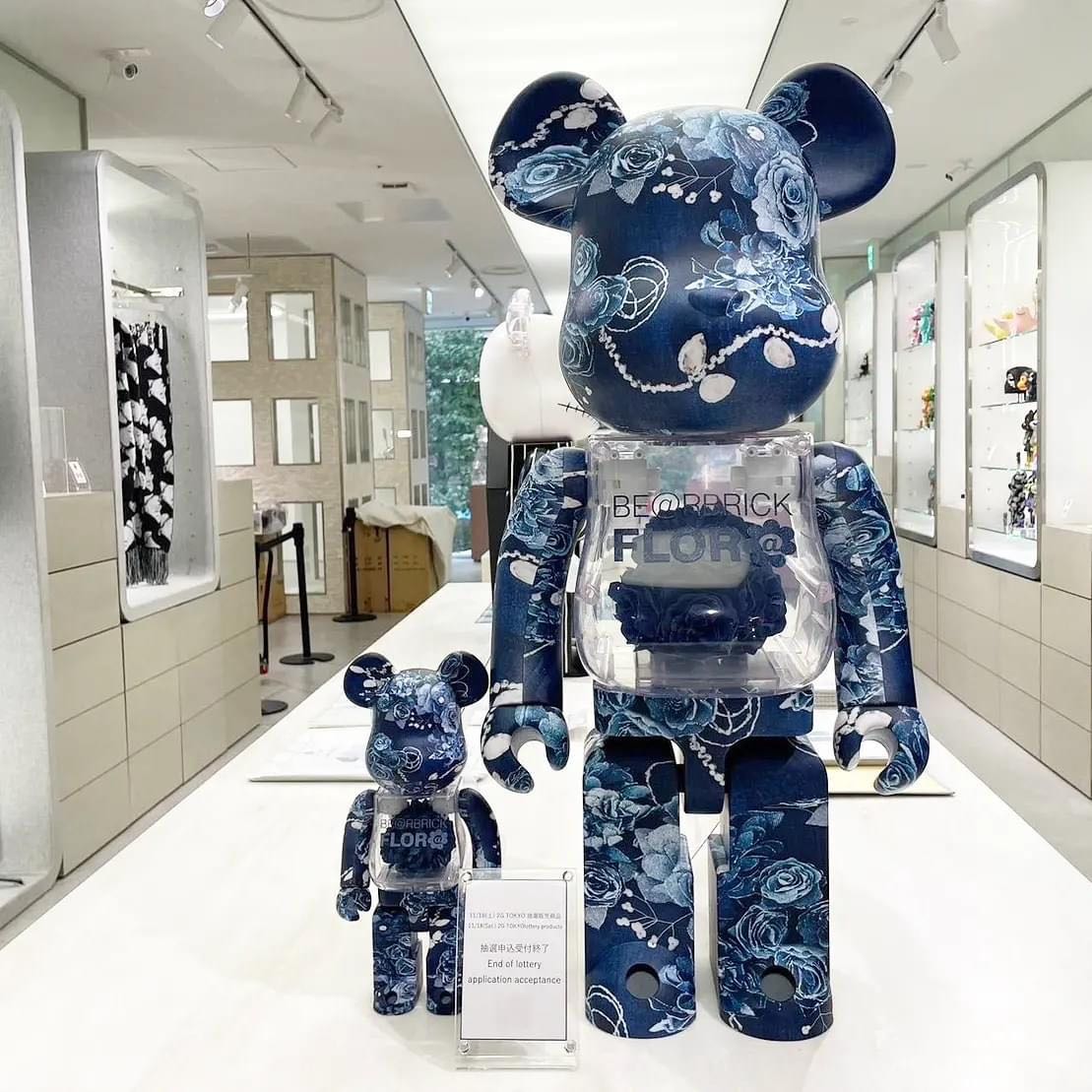 Be@rbrick FLOR@ DENIM 400% , 1000%